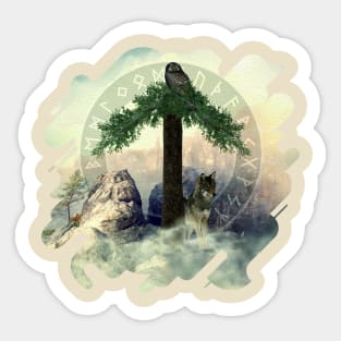 Tiwas Rune  Digital Art Collage Sticker